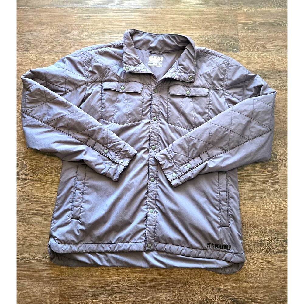 KUIU Base Camp Insulated Jacket/Shirt – XXL – Gray – Toray 3DeFX+